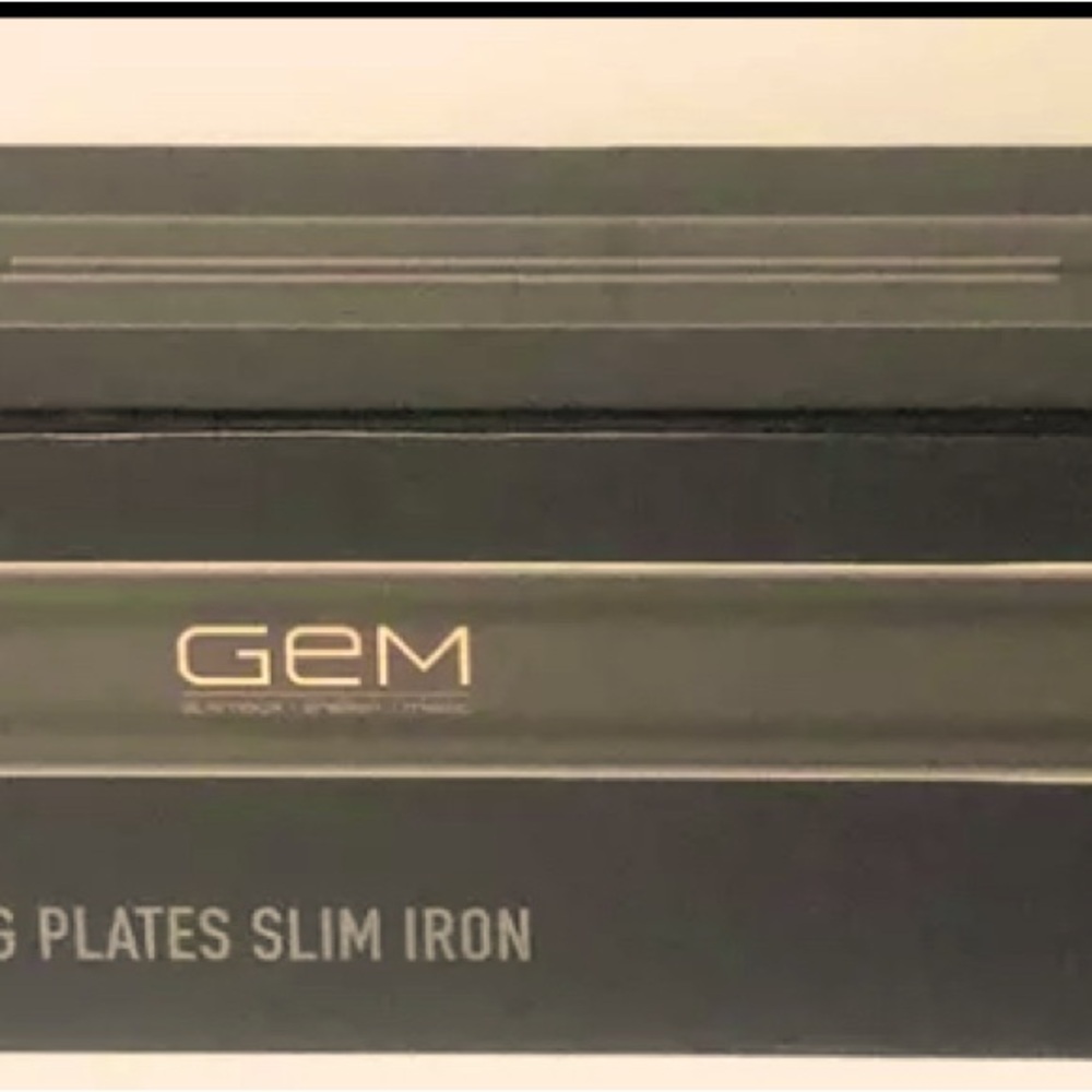 GEM 5" Long Plates Slim Iron Extended Plate Digital Ceramic Flat Iron- NEW